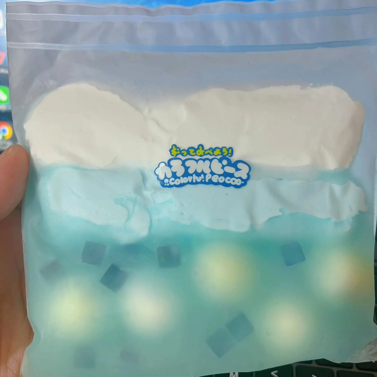 Creamy Sea Salt Ball Squishy Bag