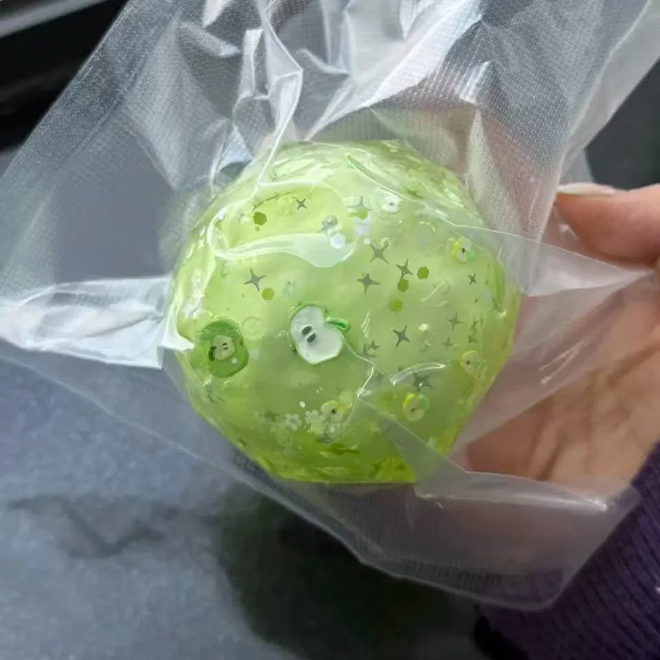 Green Crispy Shell Handmade Squishy Ball