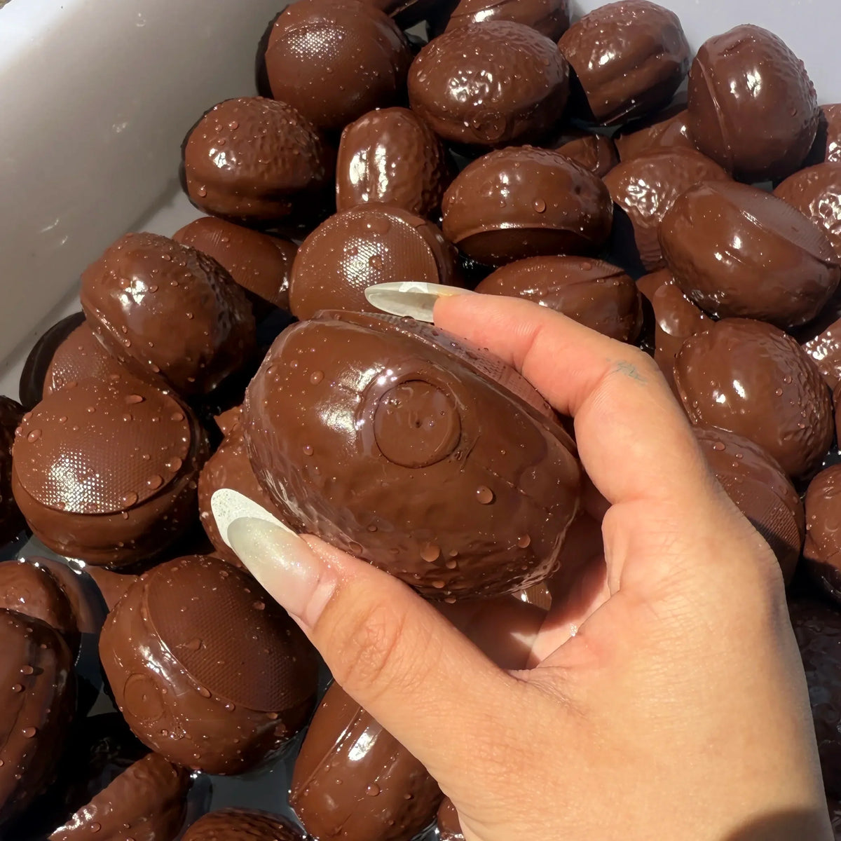 Crispy Chocolate Pie Handmade Squishy Ball