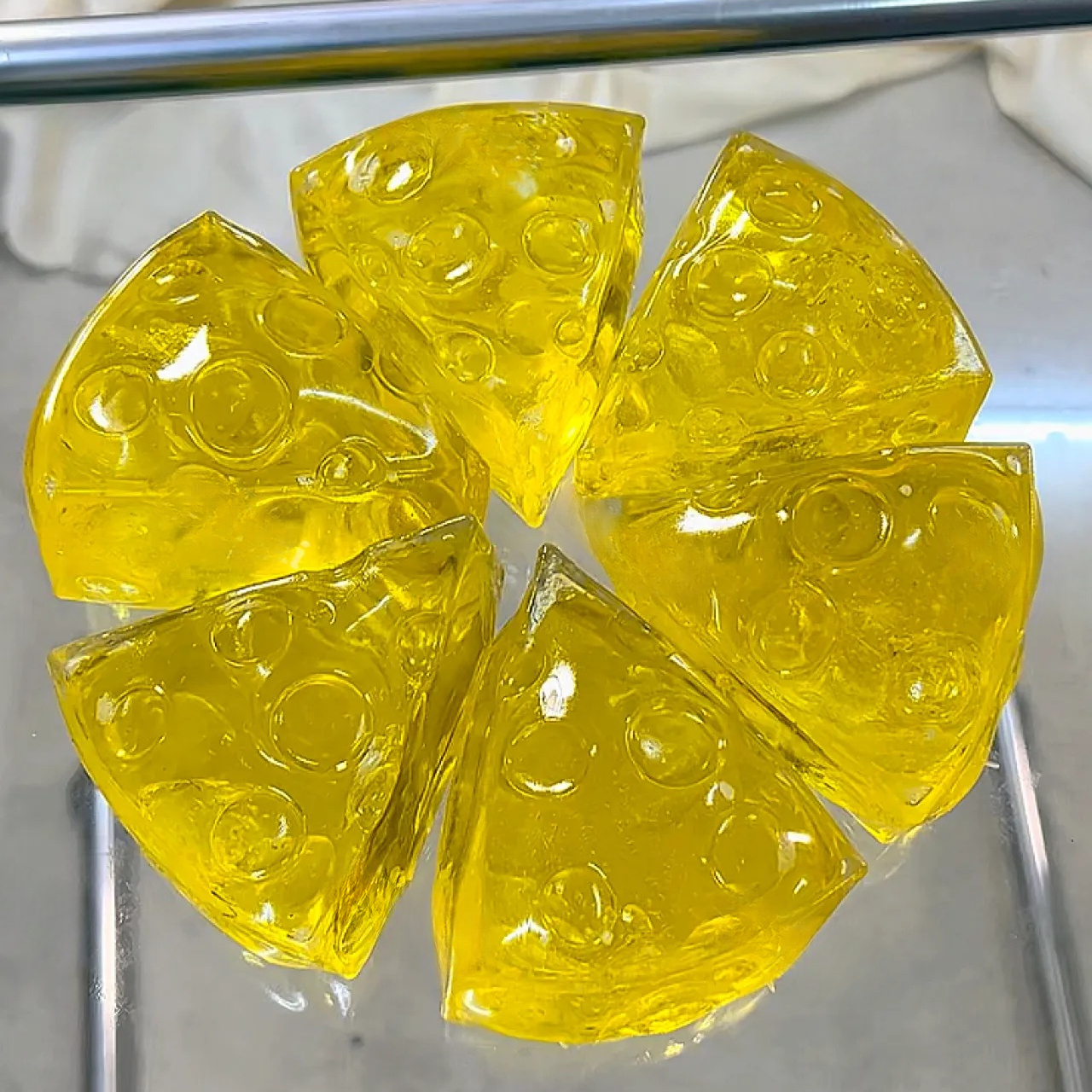 Transparent Moldable Cheese Squishy