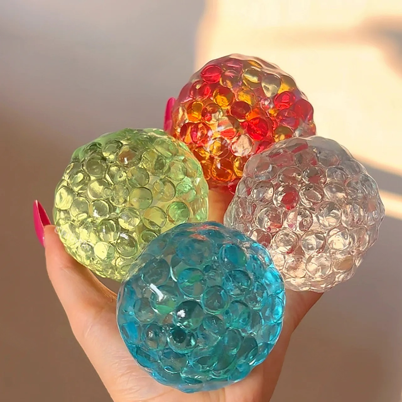 Color Candy Pop Bead Squishy Ball