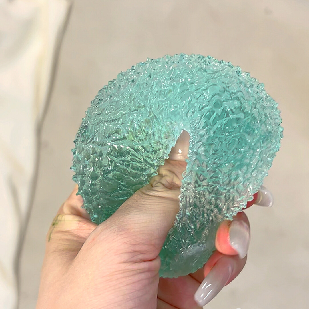 Crystal Mochi Grass Cake Squishy Ball