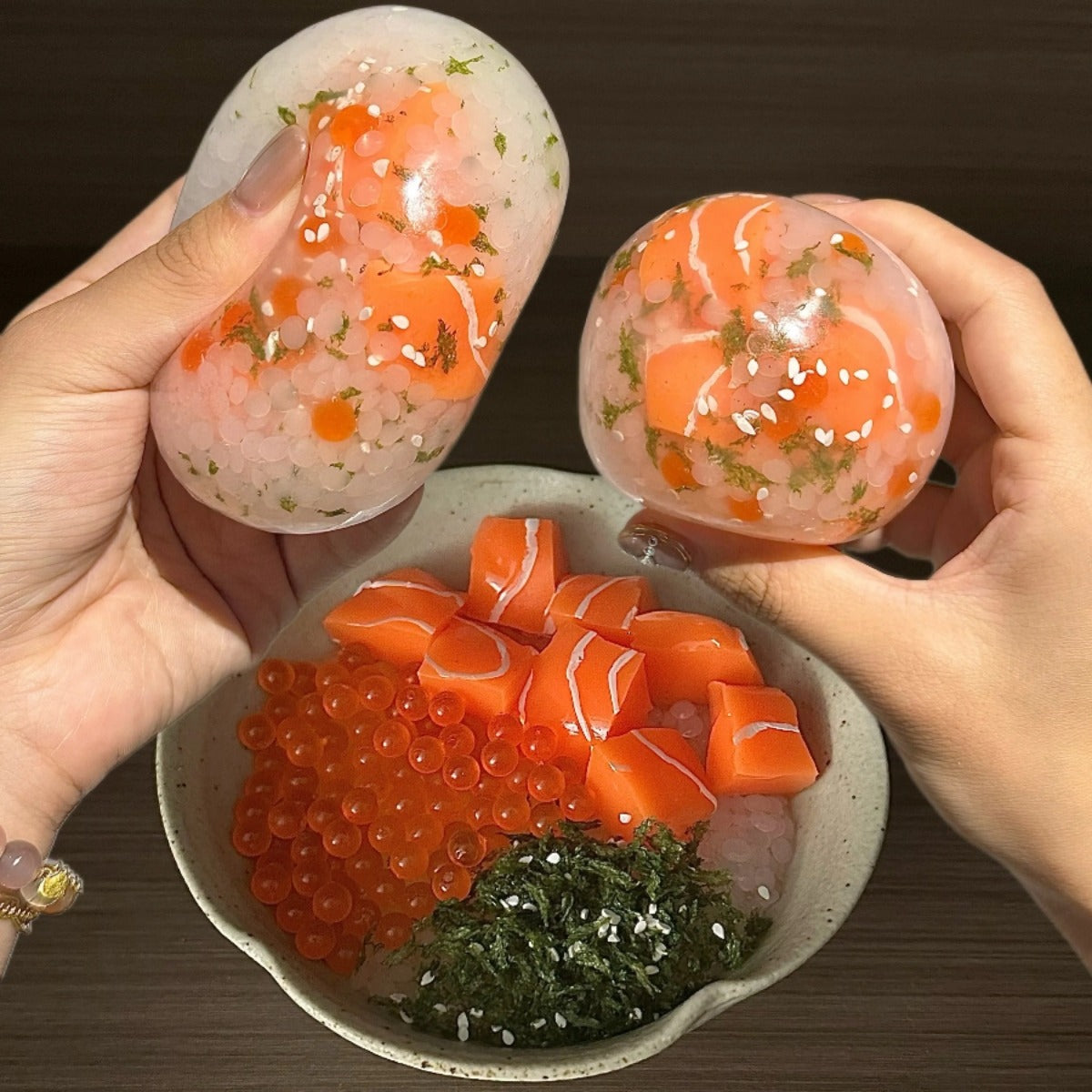 Salmon Handmade Squishy Ball