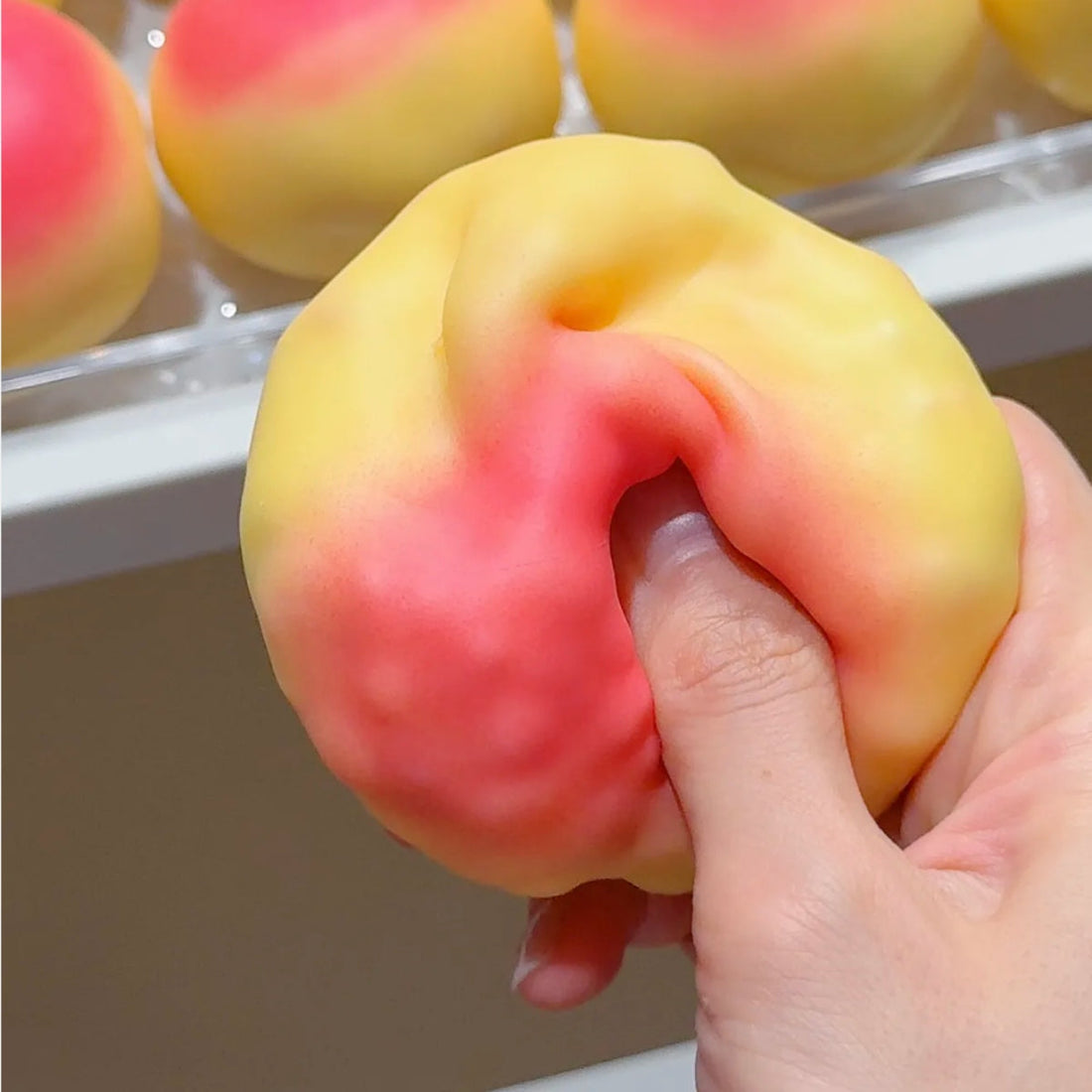 Crunchy Peach Squishy Ball