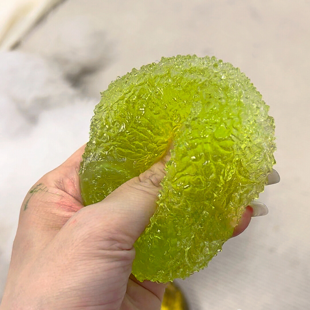Crystal Mochi Grass Cake Squishy Ball