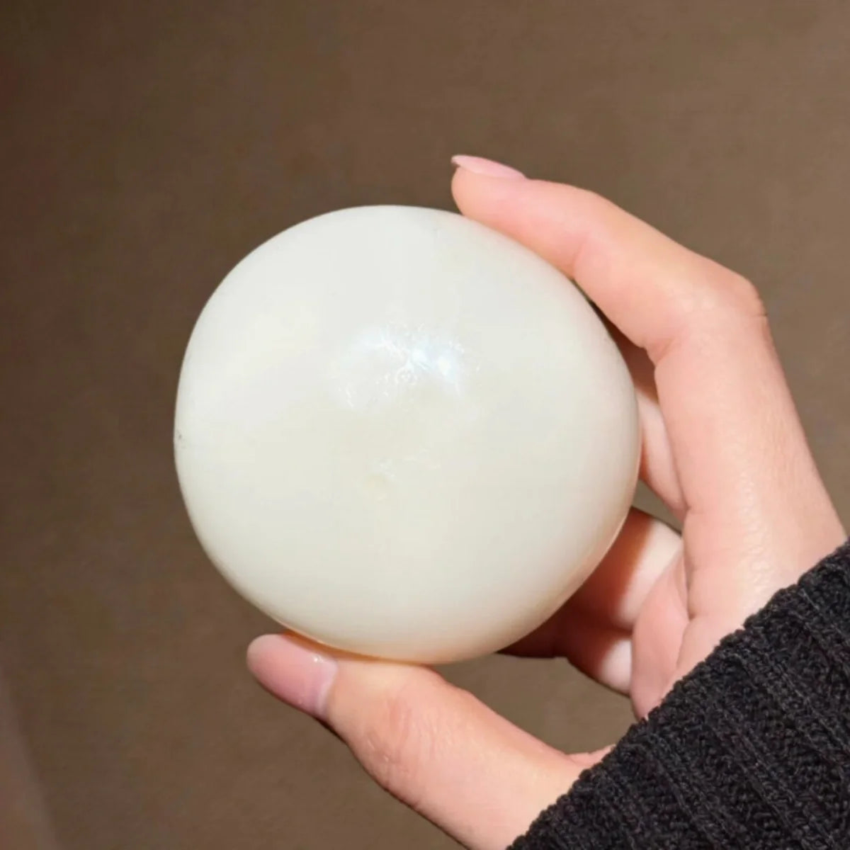 Icy Clear Coconut Oil Handmade Squishy Ball