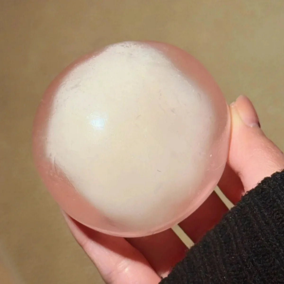 Icy Clear Coconut Oil Handmade Squishy Ball