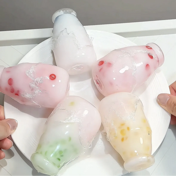 Fruit Milk Bottle Squishy Ball